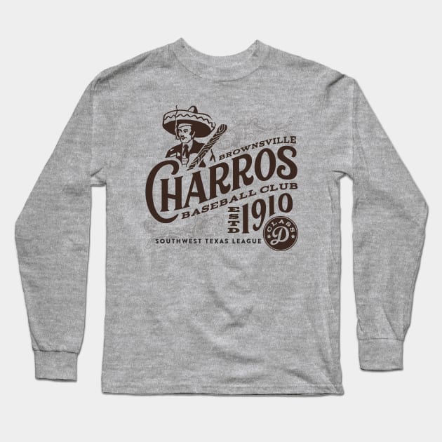 Brownsville Charros Long Sleeve T-Shirt by MindsparkCreative